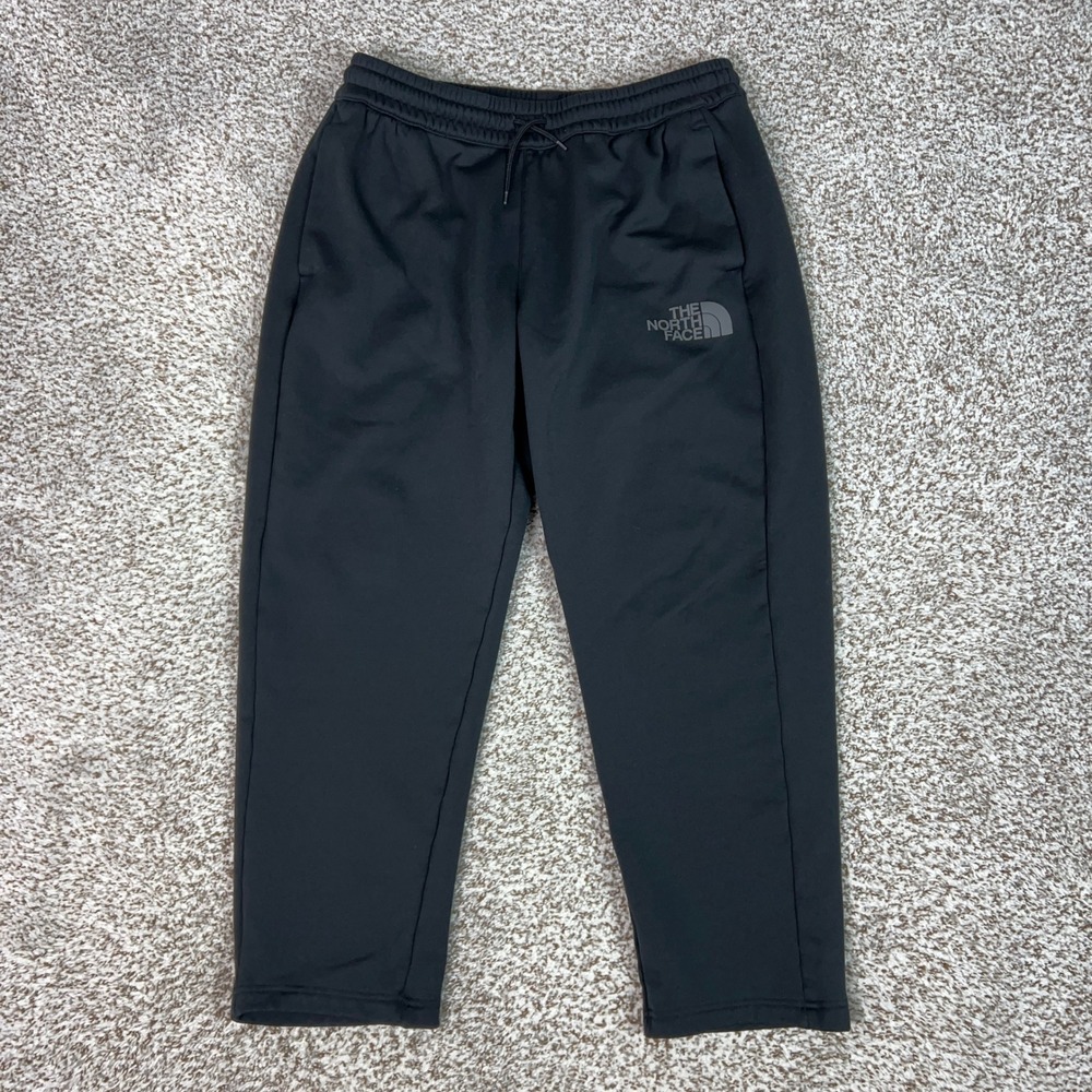 North Face Pants Mens Large Black Fleece Drawstring Athletic Joggers Hiking Gorp